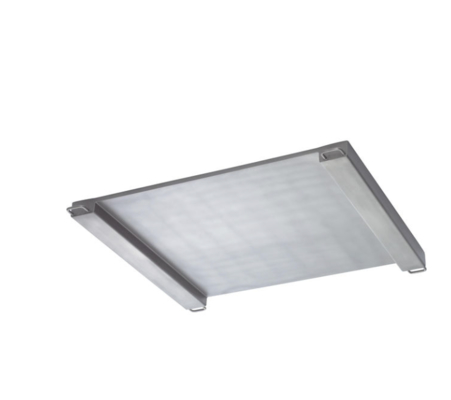 PUA579-CS300 फ्लोर स्केल – 300 kg हाइजीनिक उपयोग के लिए लो-प्रोफाइल स्टेनलेस स्टील प्लेटफॉर्म