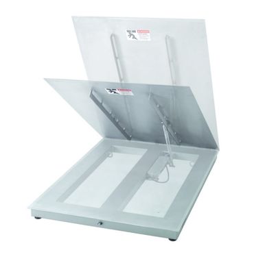 PFA579lift-DS1500A आसान भंडारण के लिए फोल्ड करने योग्य लोड प्लेट के साथ मजबूत औद्योगिक फर्श स्केल